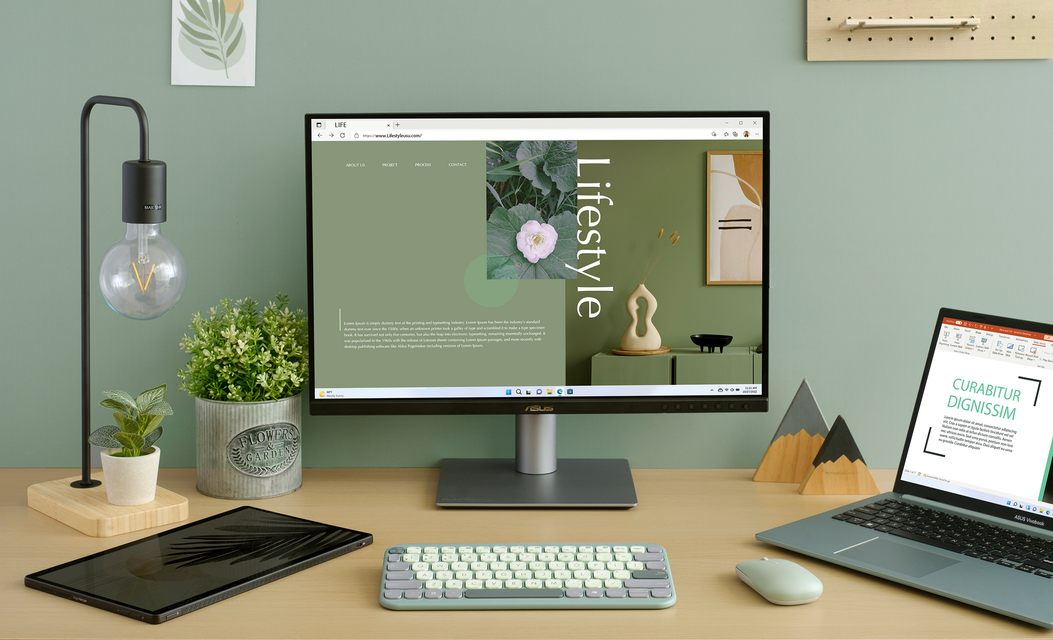 ASUS Marshmallow Keyboard_KW100_Scenario Photo_Green Tea Latte_01_copilot